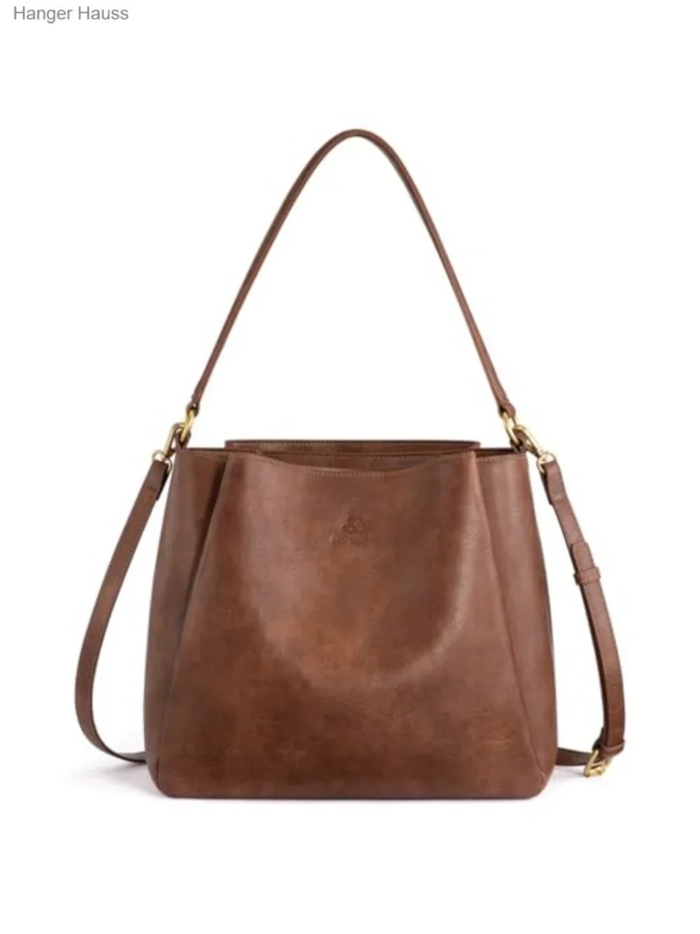 Hobo Bag for Women Vegan Leather 3 Compartments Crossbody Adjustable Strap